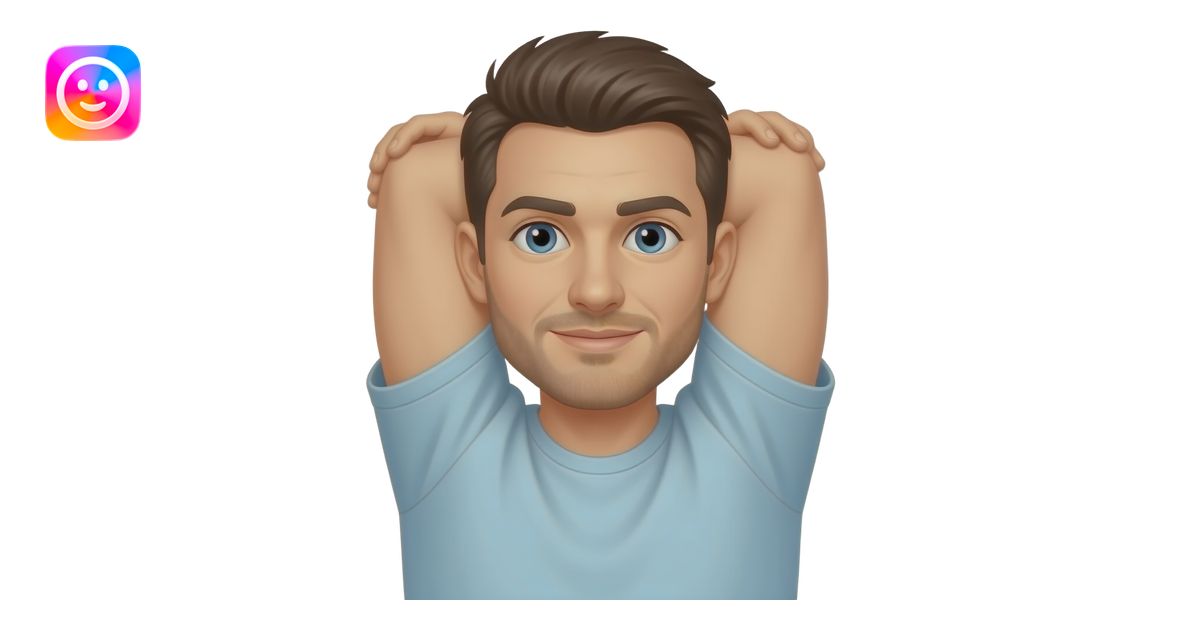 a man stretching his arm like rubber to a long distance emoji | AI ...