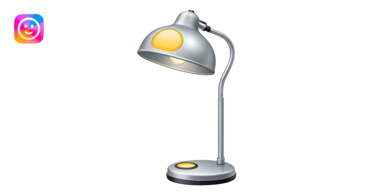 lamp in OS-style UI style emoji | AI Emoji Generator