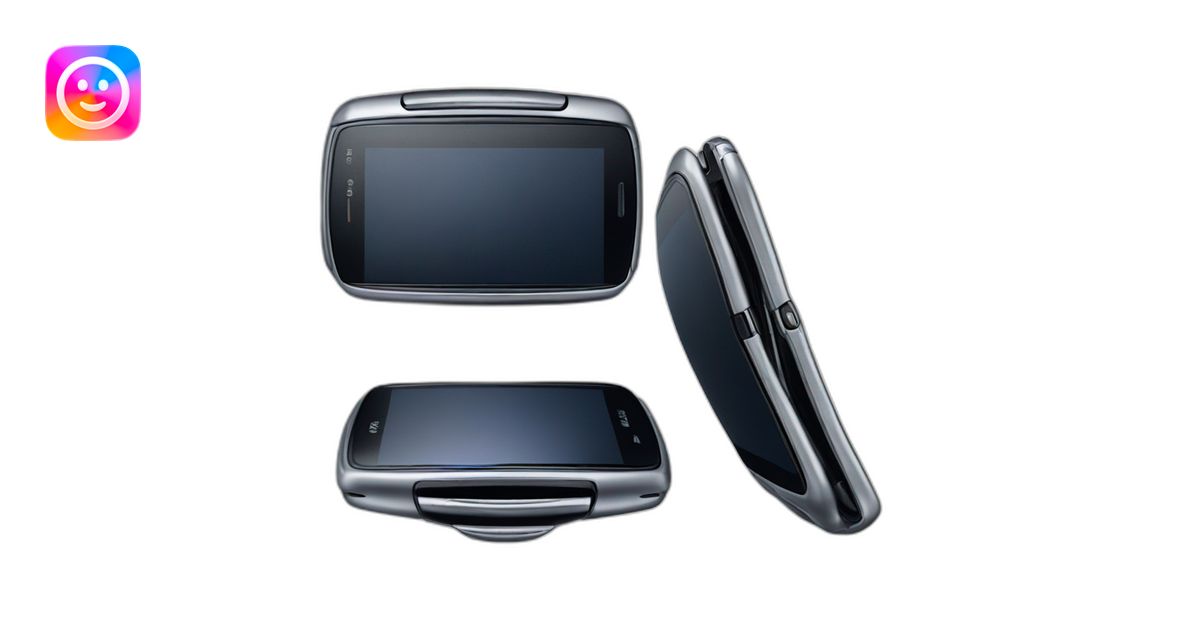 open Motorola Razr V3 mobile device with the iconic clamshell design ...