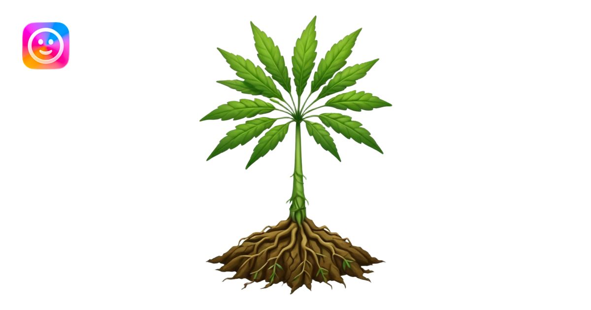 weed with deep roots emoji | AI Emoji Generator