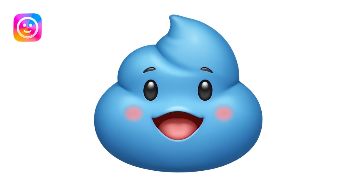 blue poop emoji emoji | AI Emoji Generator