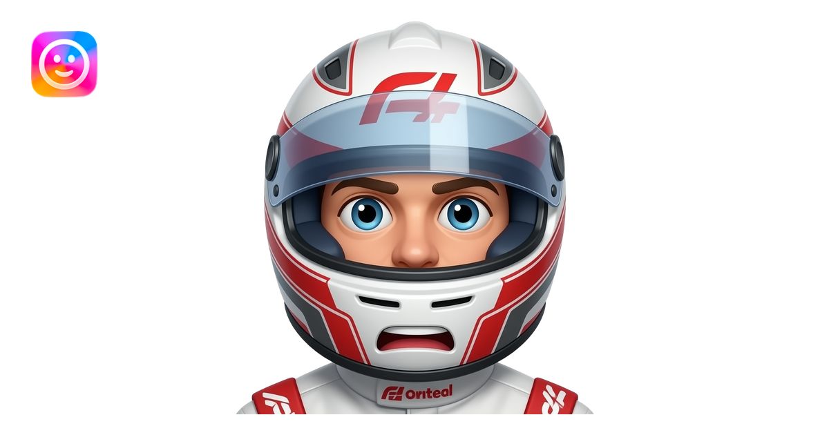 50 emotions with f1 helmet emoji | AI Emoji Generator