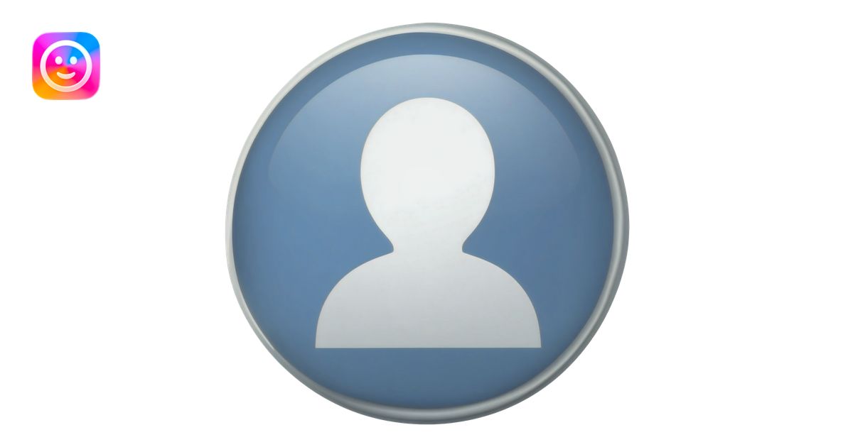User profile icon 👤, colorful gradient 3D style, pink-purple-orange ...