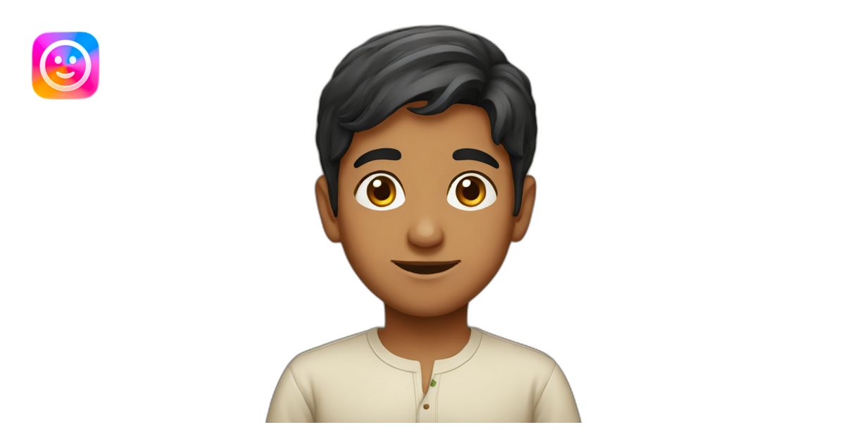 Traditional Pakistani boy emoji | AI Emoji Generator