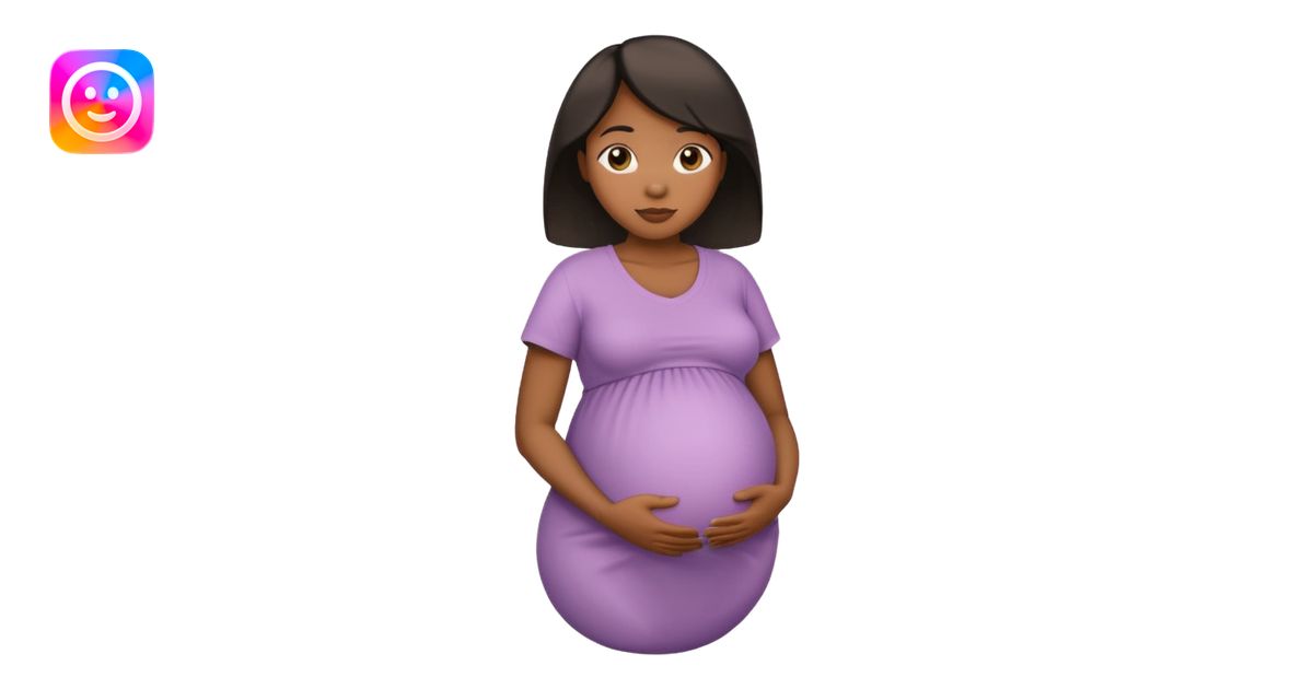 pregnant black woman standing emoji | AI Emoji Generator