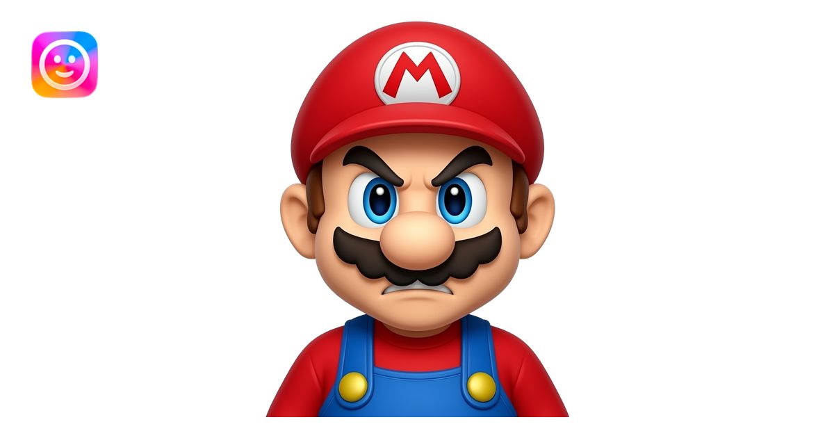 Mario angry emoji | AI Emoji Generator