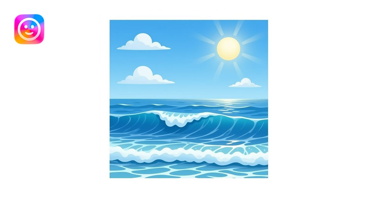 Sparkle emoji ocean vibes emoji | AI Emoji Generator