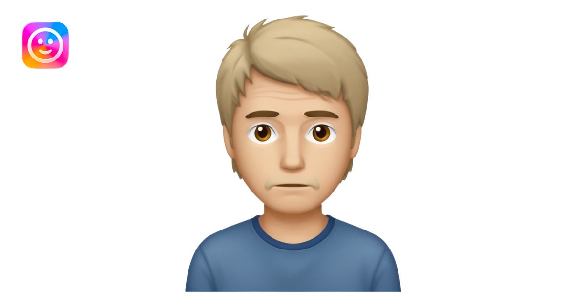 A man who didn't study emoji | AI Emoji Generator