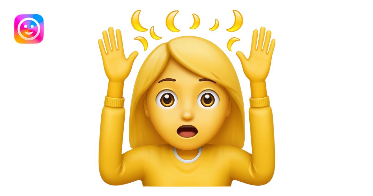 Hands up shocked emoji emoji | AI Emoji Generator