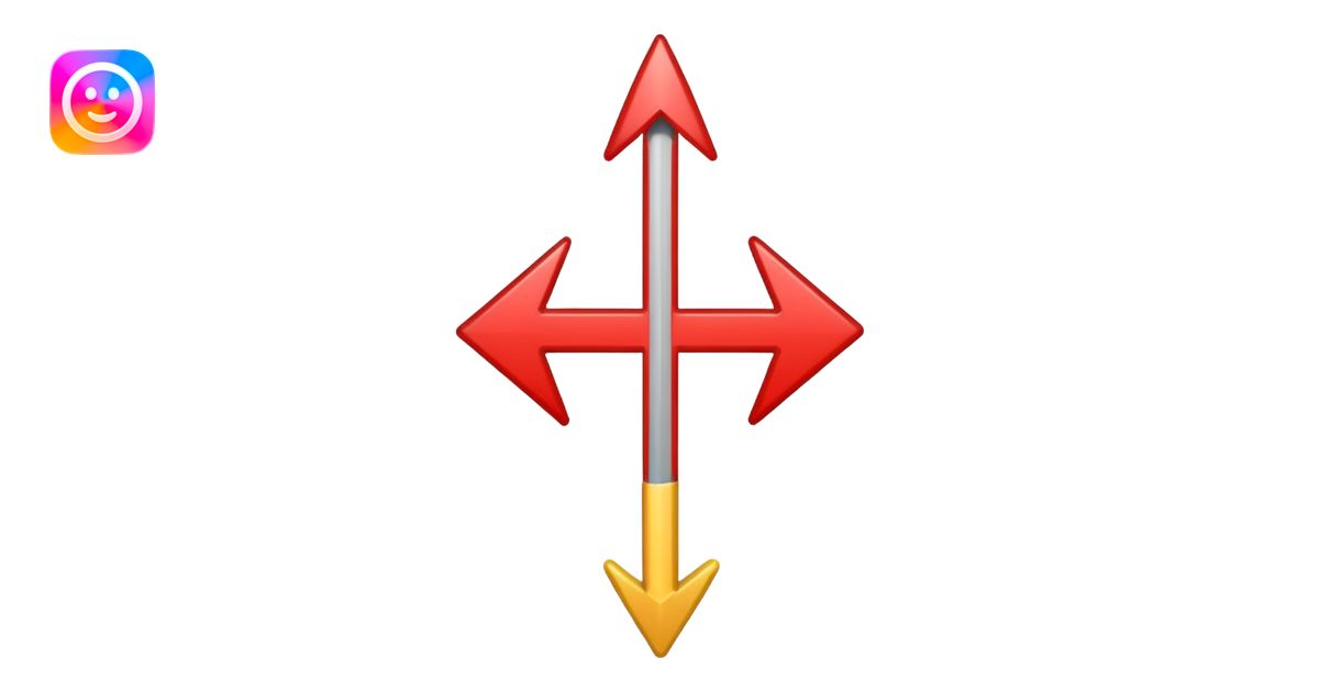 mach mir einen vireck emoji mit einem pfeil runter und einem pfeil rauf ...