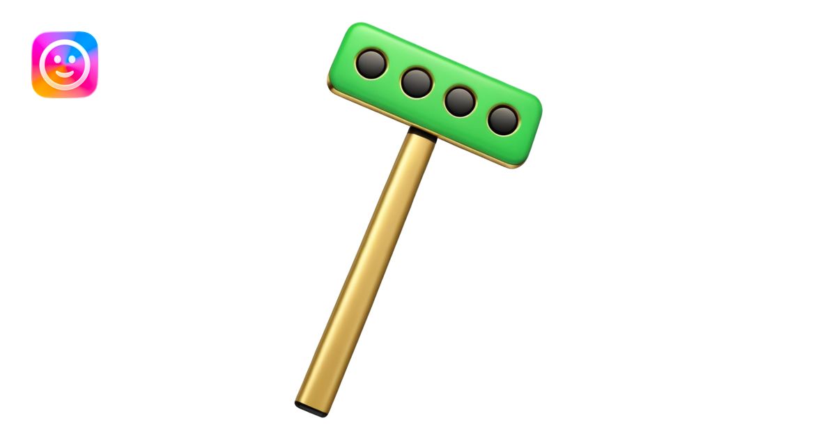Apple-style 3D emoji of a simplified RAM stick, cartoon-style but ...