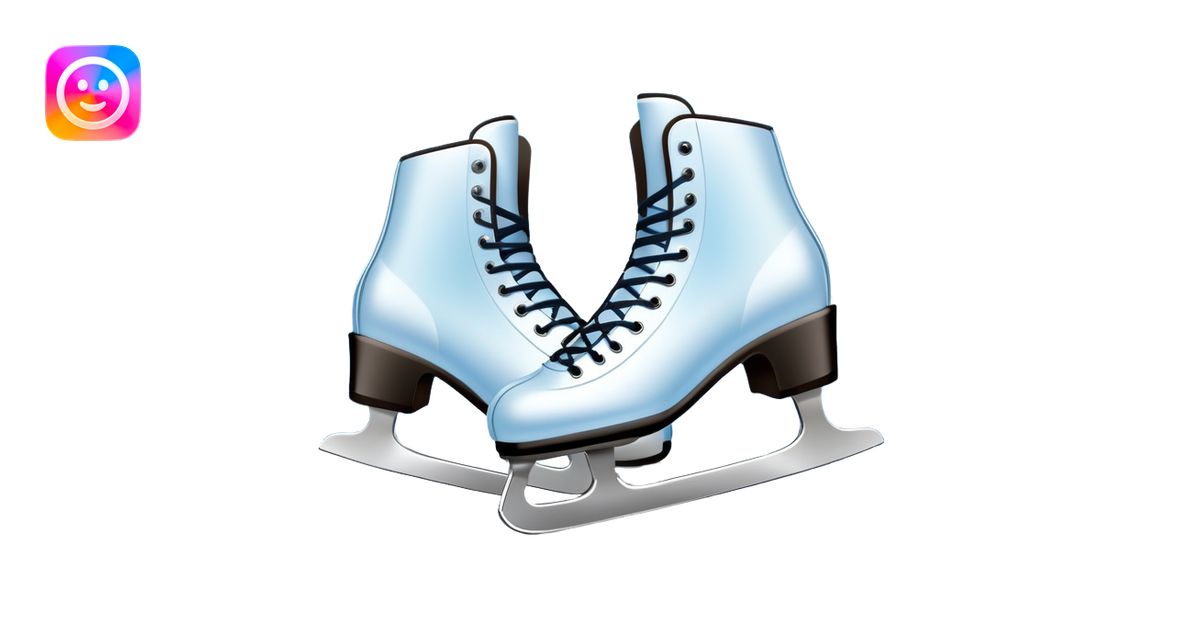 An icon showing a pair of elegant ice skates gliding