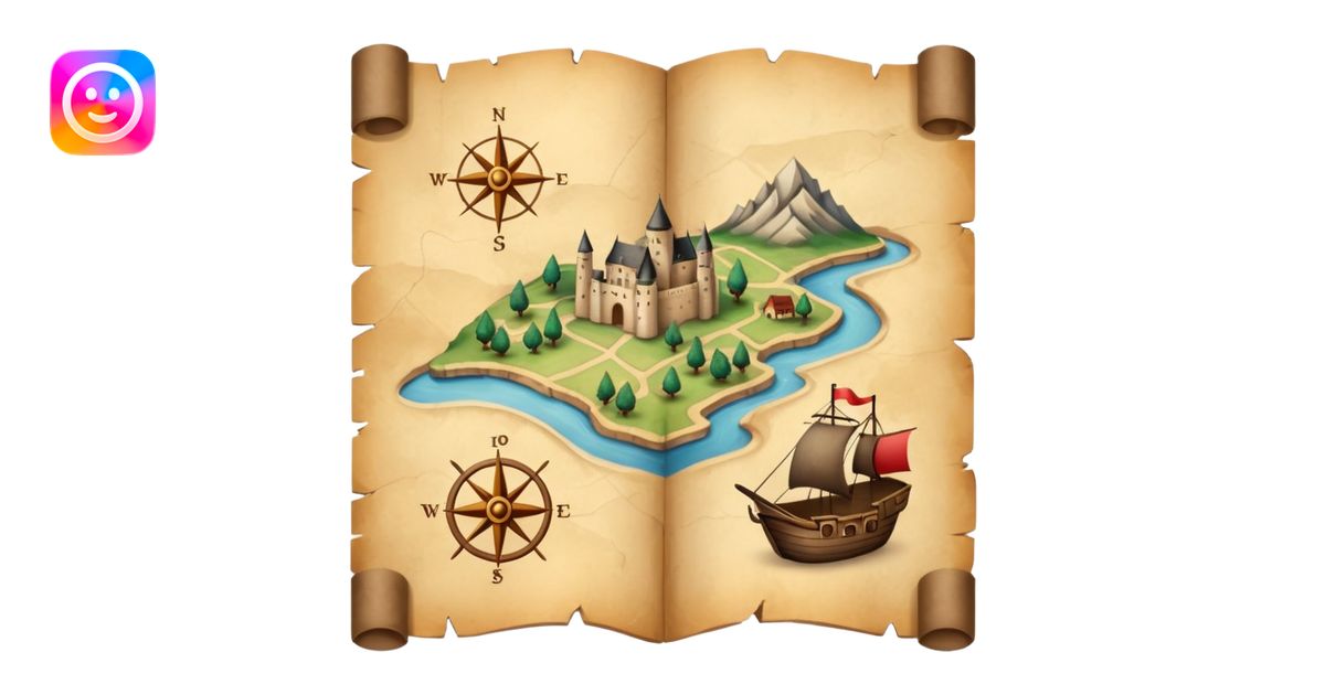 map emoji | AI Emoji Generator