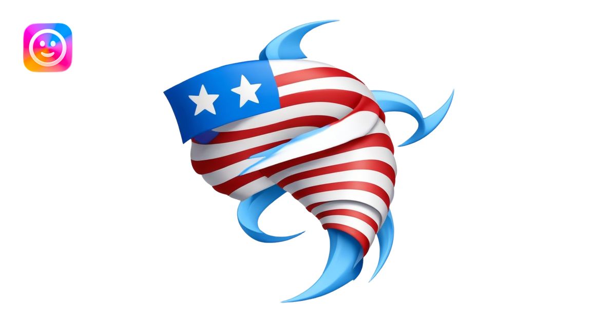 Crear un emoji de un Ciclon o Tornado en forma de embudo espiral que ...