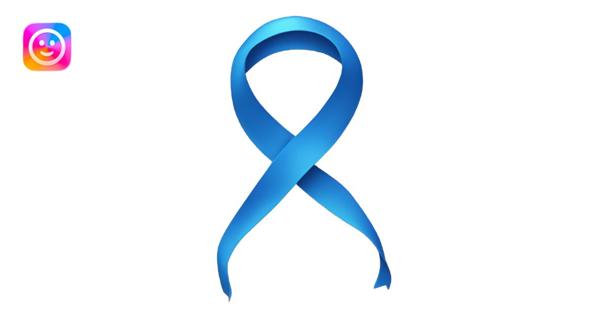 Blue ribbon emoji emoji | AI Emoji Generator