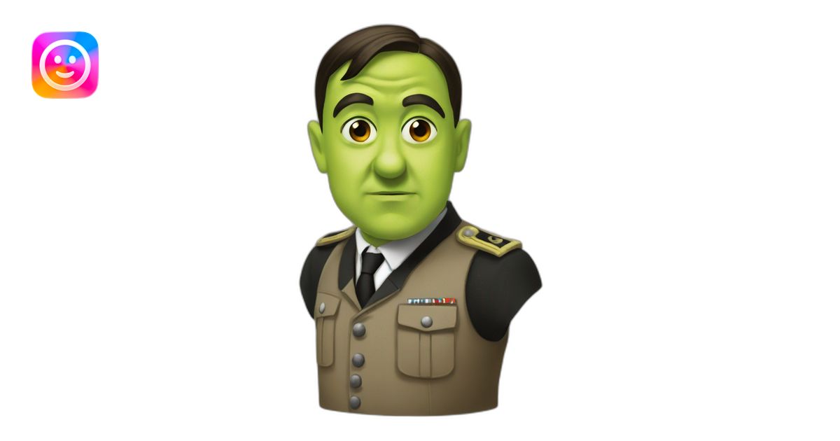 Adolf hitler and shrek emoji | AI Emoji Generator