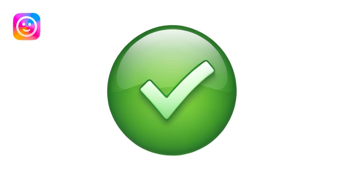 Checkmark emoji | AI Emoji Generator