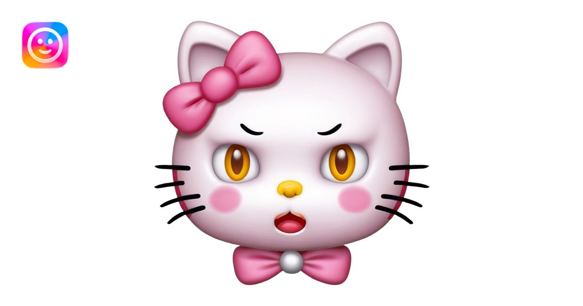 hello kitty mad emoji | AI Emoji Generator