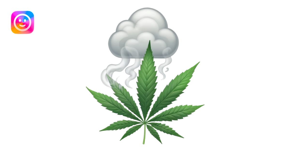 smokin cannabis emoji | AI Emoji Generator
