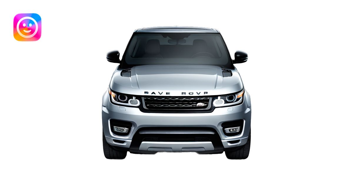 silver range rover sport front view emoji | AI Emoji Generator