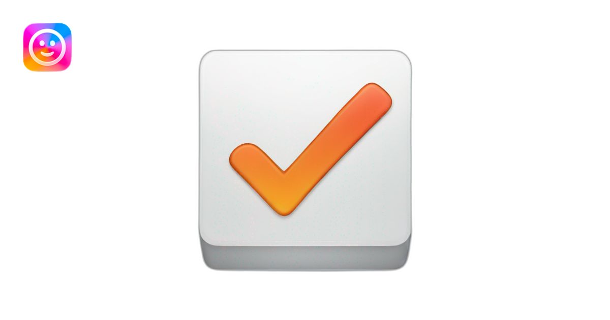 checkbox emoji | AI Emoji Generator