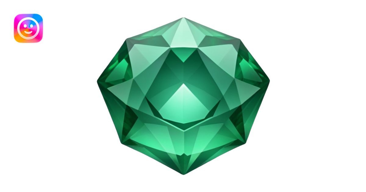 gemstone with sharp edges emoji | AI Emoji Generator
