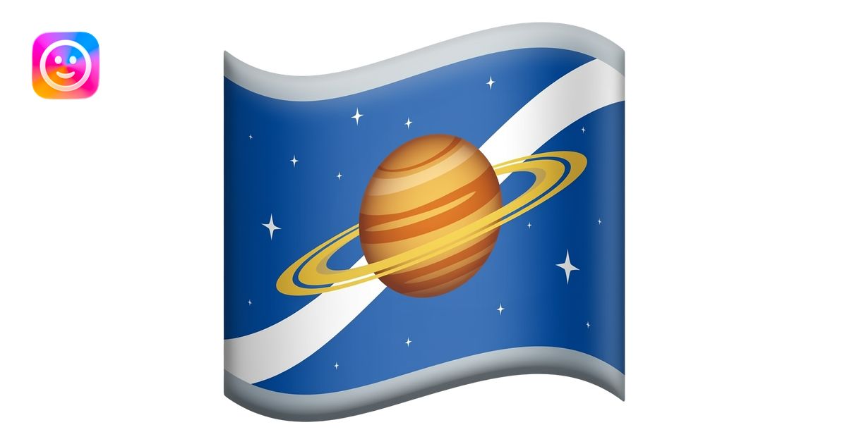 Outer space flag emoji | AI Emoji Generator