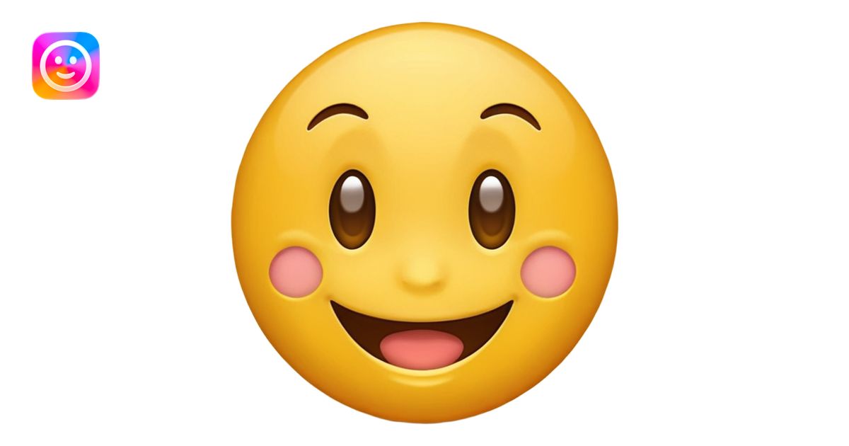 Emoji, yellow round teasing smile emoji | AI Emoji Generator