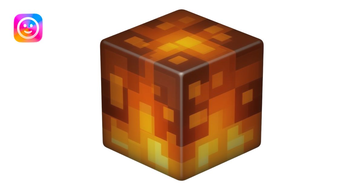 Minecraft magma block emoji | AI Emoji Generator