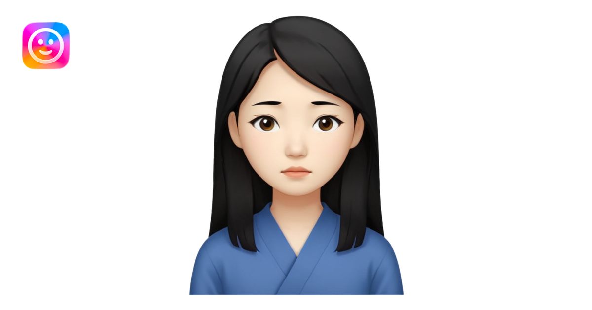 Korean woman, East Asian features, female human face avatar, headshot ...
