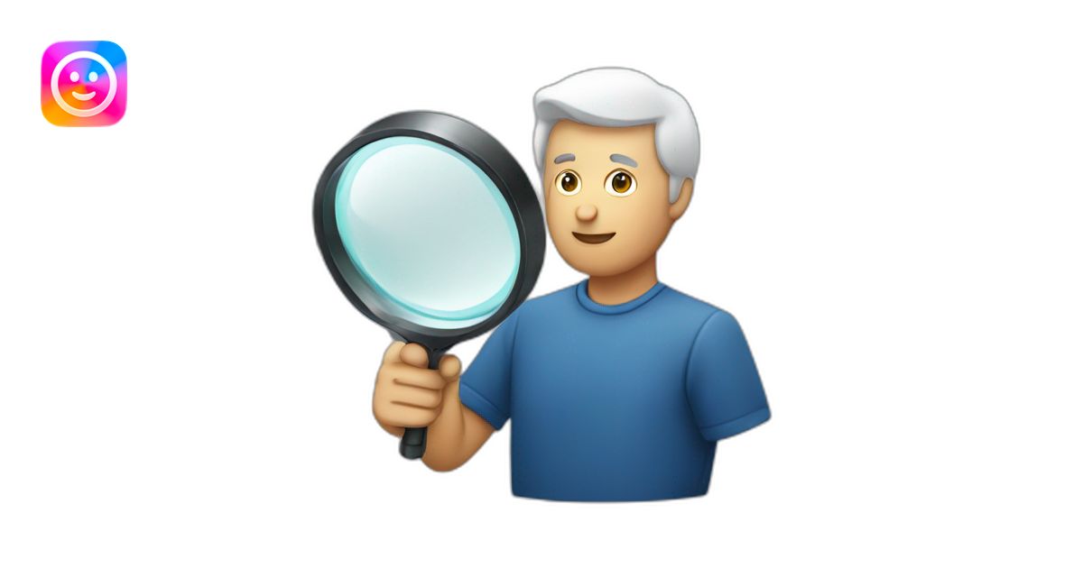 man using magnifying glass emoji | AI Emoji Generator