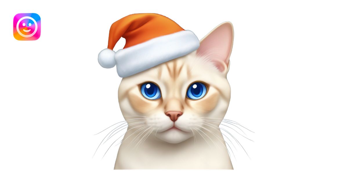 chubby fat flame point Siamese, white fur with orange accents and blue ...