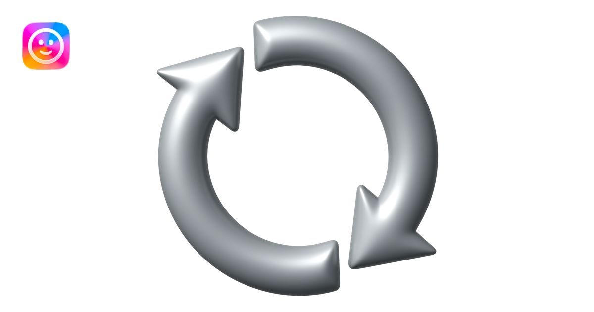 2 arrow around repeating emoji | AI Emoji Generator