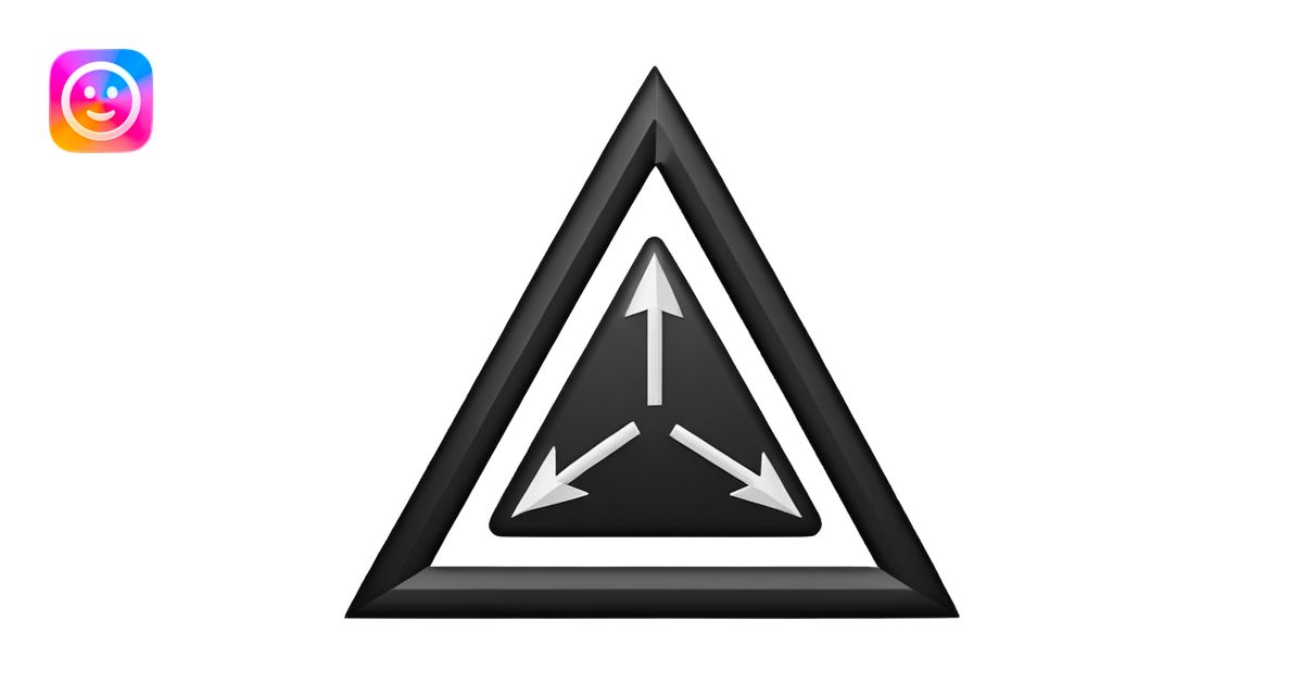 triangle emoji as an arrow emoji | AI Emoji Generator