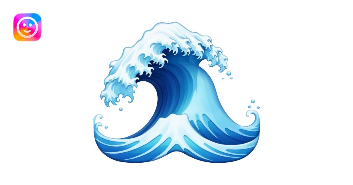 Wave emoji | AI Emoji Generator