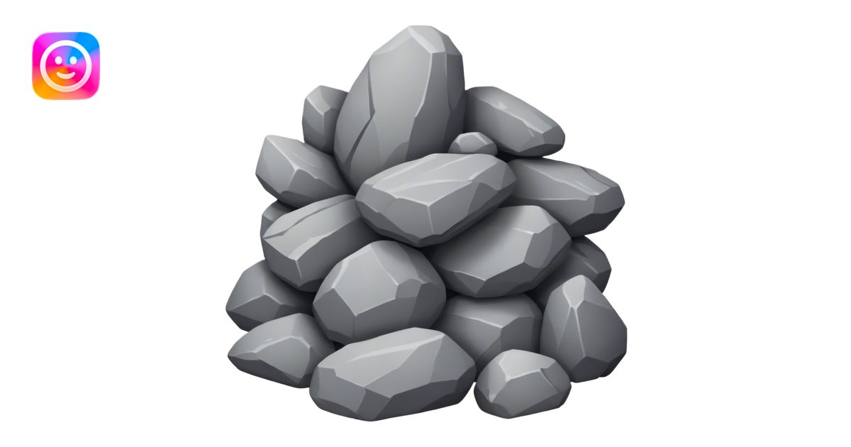 pile of rocks emoji | AI Emoji Generator