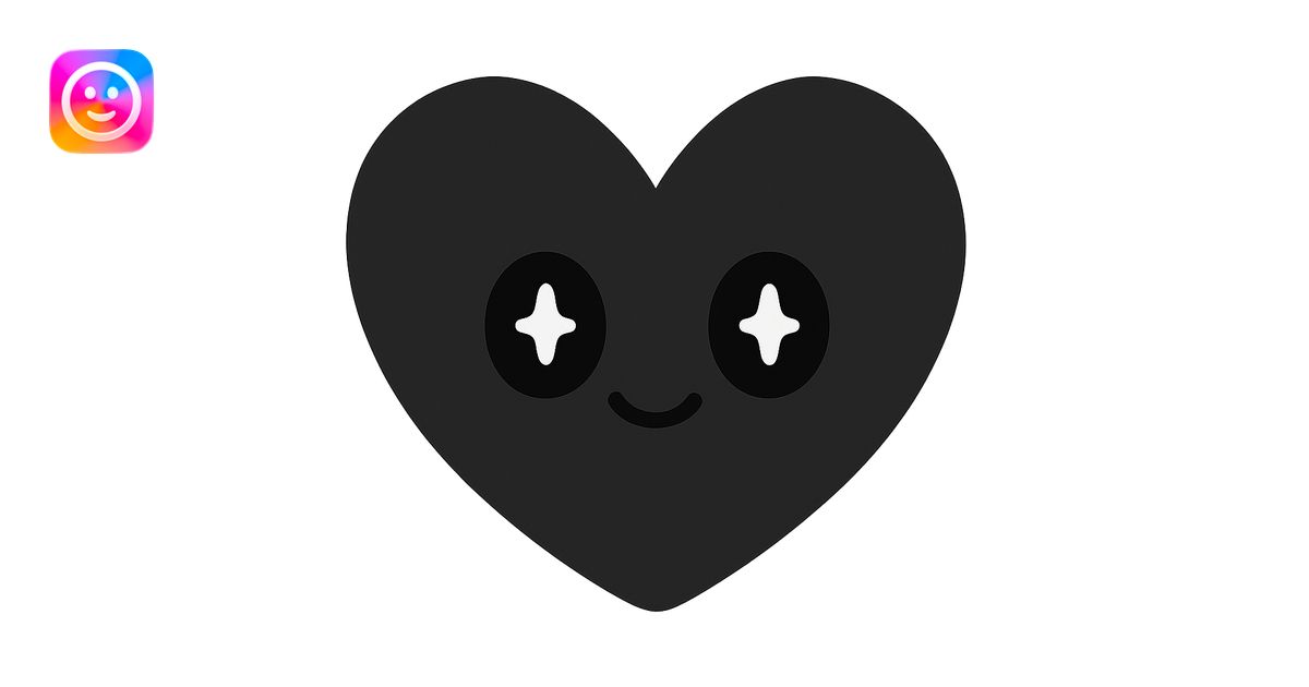 black heart emoji | AI Emoji Generator