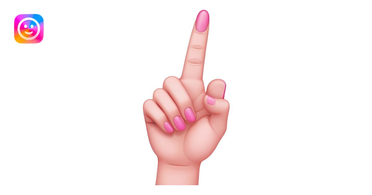 pink middle finger emoji | AI Emoji Generator