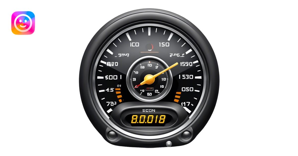 An icon showing a racing game interface, inspired by Grand Turismo. The ...