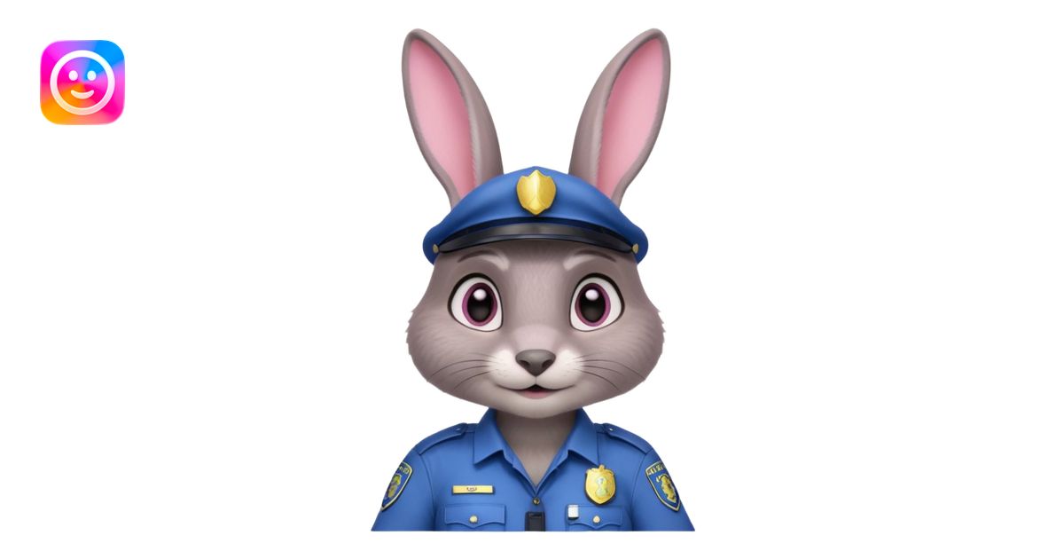 Judy Hopps (gray rabbit with police suit, without a cap) from the ...