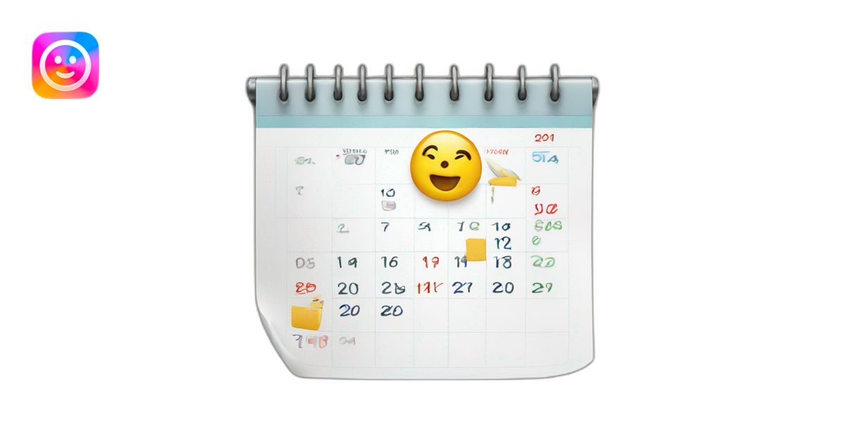 calendar planning emoji | AI Emoji Generator