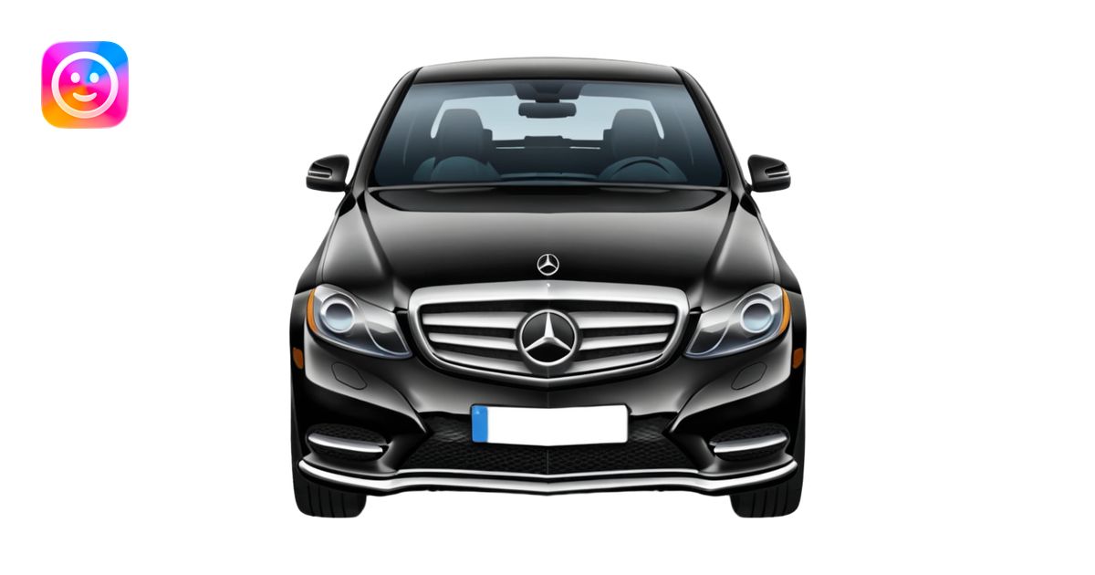 Crée-moi une voiture noire, berline, très classe Mercedes classe C