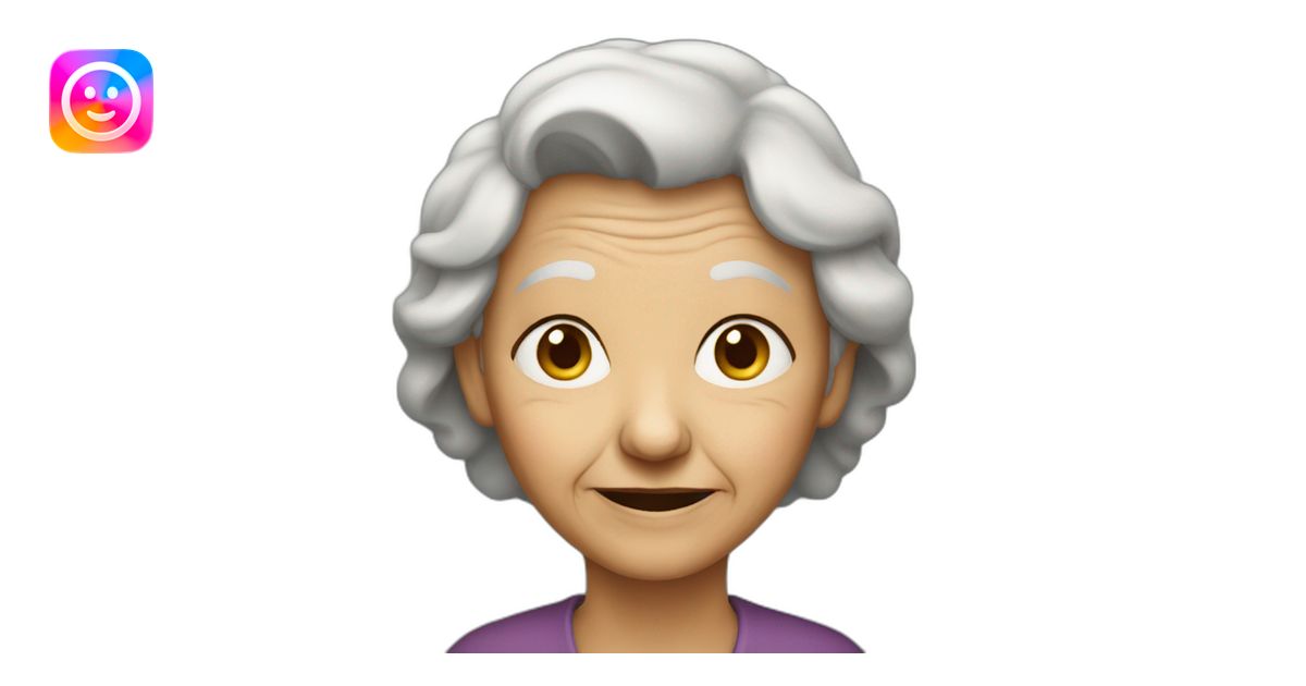 Old woman emoji | AI Emoji Generator