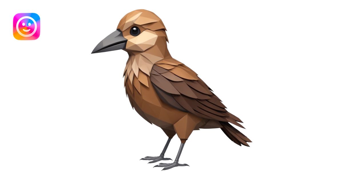 dead bird low poly emoji | AI Emoji Generator