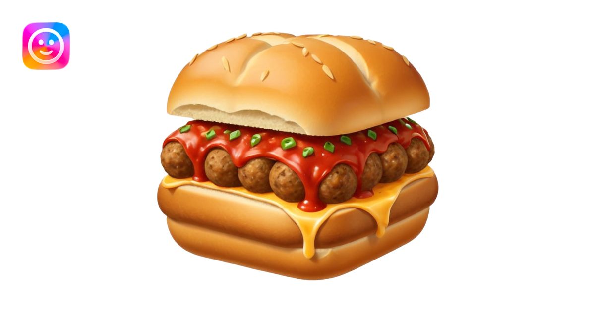 Meatball sub emoji | AI Emoji Generator