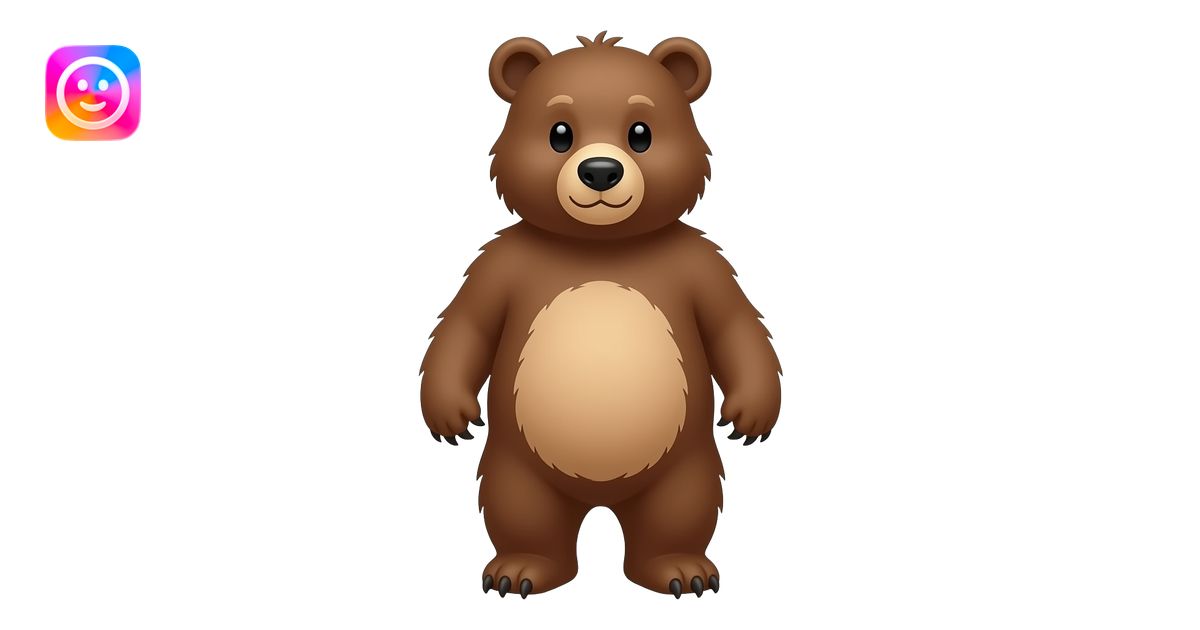 Bear emoji | AI Emoji Generator