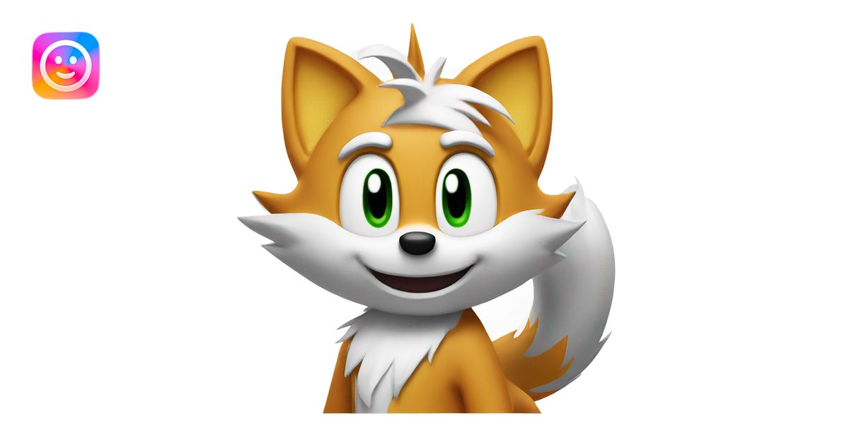 Tails from sonic emoji | AI Emoji Generator