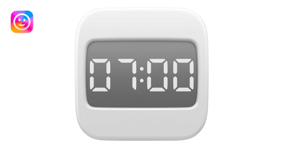 white alarm clock emoji | AI Emoji Generator