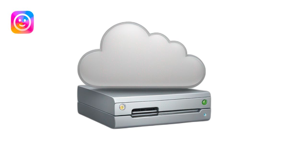 cloud harddrive emoji | AI Emoji Generator