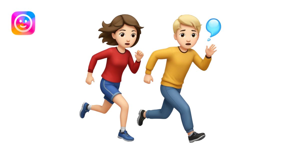 boy running away from a girl who is farting, expressive faces, dynamic ...